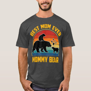 Camiseta Mamá divertida oso madre mamá retro mejor mamá nun