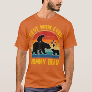 Camiseta Mamá divertida oso madre mamá retro mejor mamá nun
