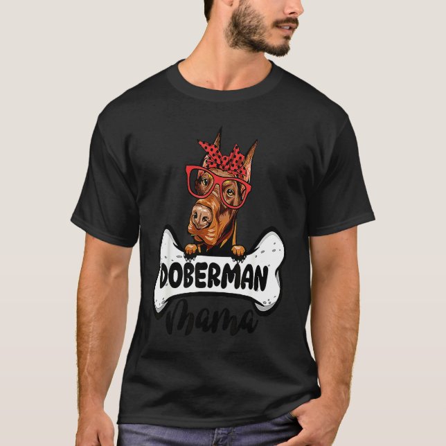 Camiseta Mamá Doberman (Anverso)