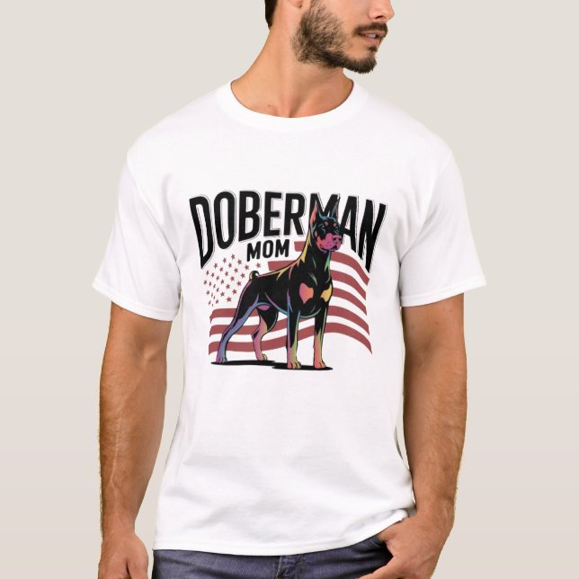 Camiseta Mamá Doberman (Anverso)