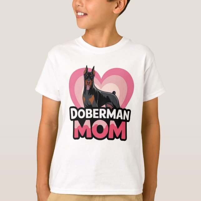 Camiseta Mamá Doberman (Anverso)