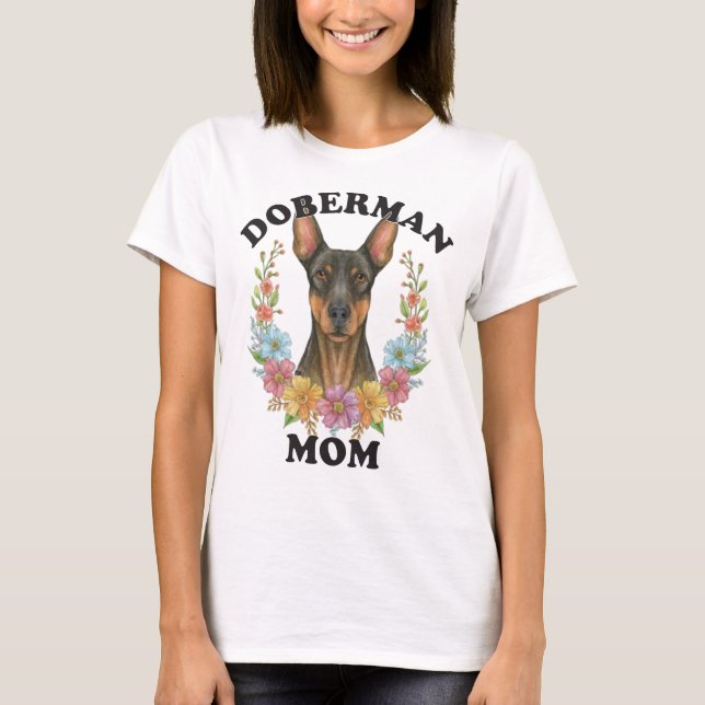 Camiseta Mamá Doberman Siempre (Anverso)