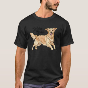 Camiseta Mamá dorada Mamá Golden Retriever Perro Amor Cacho