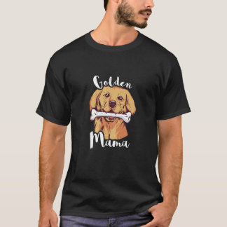 Camiseta Mamá dorada recuperadora de oro madre perro