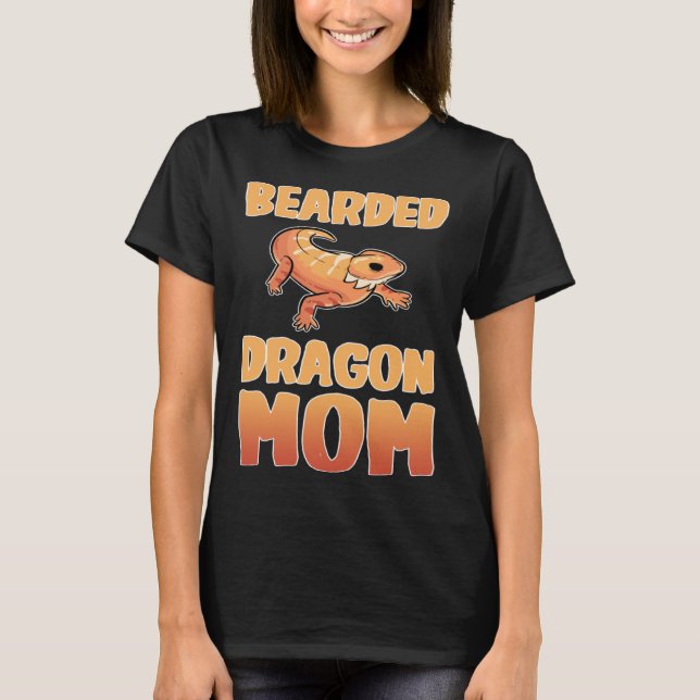 Camiseta Mamá Dragón Barbudo Día de la Madre (Anverso)