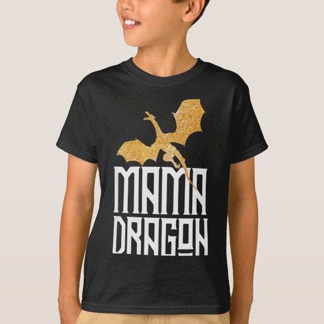 Camiseta Mama Dragon Christmas Matching Family Tribe Mom Wi (Anverso)