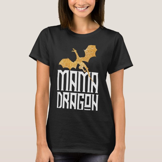 Camiseta Mama Dragon Christmas Matching Family Tribe Mom Wi (Anverso)