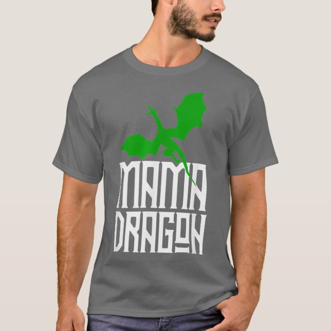 Camiseta Mamá Dragón coincidiendo con la tribu de la famili (Anverso)