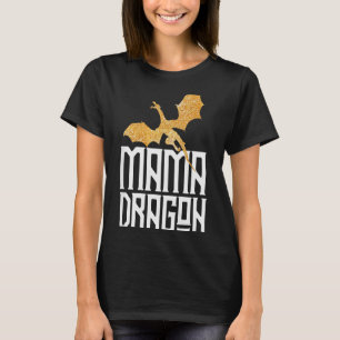 Camiseta Mama Dragón Navidad Familia Tribu Mamá Wi