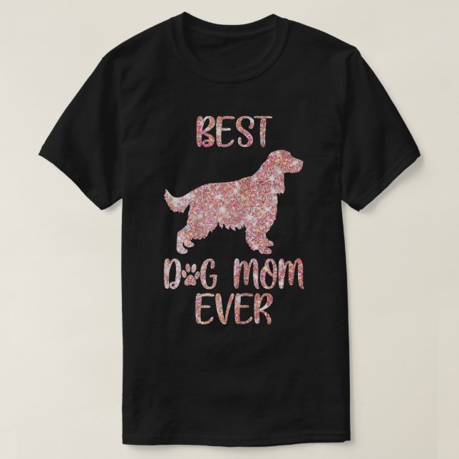 Camiseta Mamá Dueña de Perro Cocker Spaniel Inglés de Mujer (Diseño del anverso)