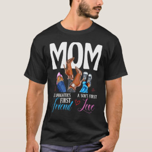 Camiseta Mamá, el primer amigo de la hija de amor de un hij