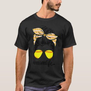 Camiseta Mamá, el softball, el desordenado bollo, relata el