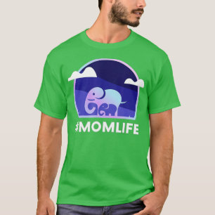 Camiseta Mamá: Elefante de la vida, Día de la Madre lindo,