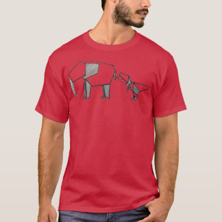 Camiseta Mamá elefante y bebé TRex