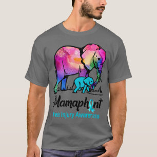 Camiseta Mama Elephant Mamaphant Lesiones De Rodilla Concie