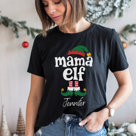 Camiseta Mama Elf Funny Elf Mating Navidades Regalo