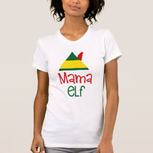 Camiseta Mama Elf Navidades Holiday Family Fun