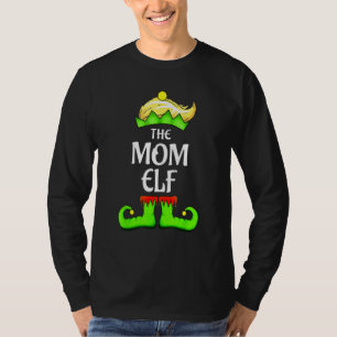 Camiseta Mamá Elfa Grupo a Juego Navidad Familia