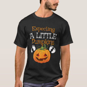 Camiseta Mamá Embarazada De Halloween Espera Un Pequeño Pum
