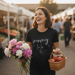 Camiseta mamá en camino bebé en camino