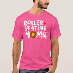 Camiseta Mamá en patines sobre ruedas para mujeres Patinaje