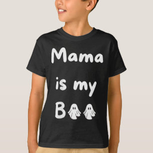 Camiseta Mamá es mi escuela fantasma de Halloween cae