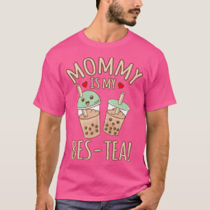 Camiseta Mamá es mi mejor burbuja Boba Kawaii Tea Graphic
