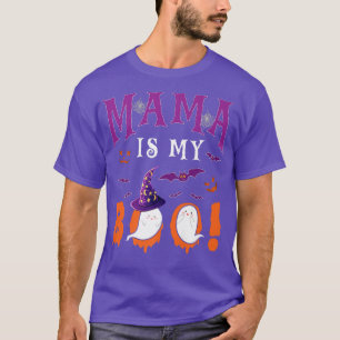 Camiseta Mamá es mi novio dos fantasmas de halloween Fami