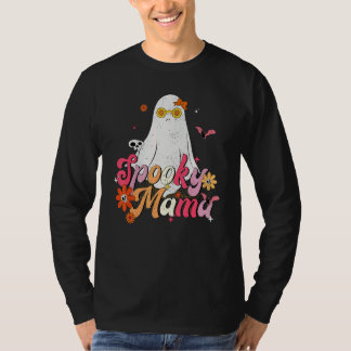 Camiseta Mamá Espeluznante Fantasma Lindo Para Halloween Ho