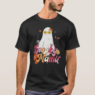 Camiseta Mamá Espeluznante Fantasma Lindo Para Halloween Ho