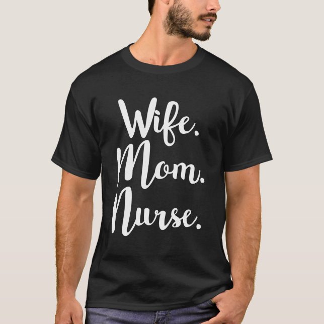 Camiseta Mamá Esposa Enferma Regalos Del Día De La Madre Pa (Anverso)