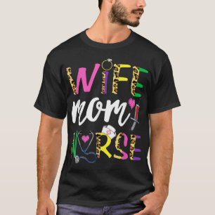 Camiseta Mamá esposa Enfermería de enfermera cute a las muj