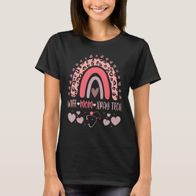 Camiseta Mamá Esposa Xray Tech Fuerte Como Madre Enfermera  (Anverso)