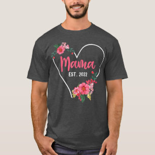 Camiseta Mama Est 2022 Mamá Para Ser , Invitación De Embara