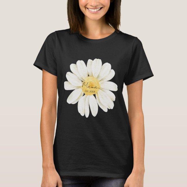 Camiseta Mama Est - Daisy (Anverso)