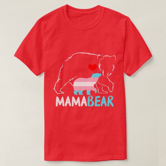 Camiseta Mamá está orgullosa de mamá Arcoiris y madres tran (Diseño del anverso)