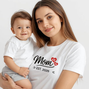 Camiseta Mamá Estableció el Nombre del Día de las Madres Añ