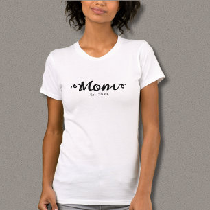 Camiseta Mamá estableció escritura negra