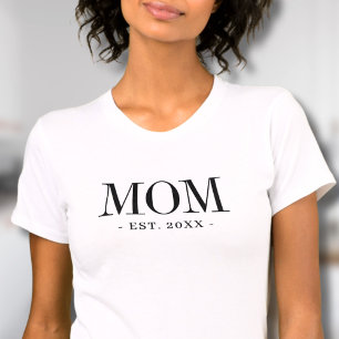 Camiseta Mamá estableció madre Minimalista