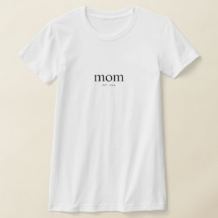 Camiseta Mamá Estableció Nuevo Regalo de Mamá