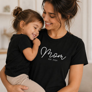Camiseta Mamá Estableció Nuevo Regalo de Mamá