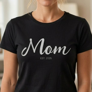 Camiseta Mamá Estableció Nuevo Regalo de Mamá 