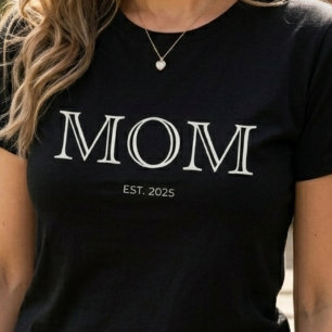 Camiseta Mamá Estableció Nuevo Regalo de Mamá