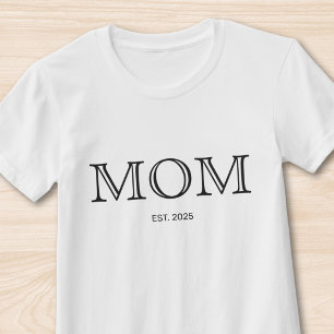 Camiseta Mamá Estableció Nuevo Regalo de Mamá