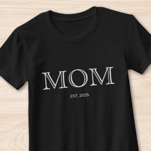 Camiseta Mamá Estableció Nuevo Regalo de Mamá
