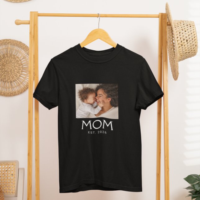 Camiseta Mamá Estableció Tipografía Foto (Subido por el creador)