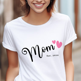 Camiseta Mamá Este año Día de la Madre lindo y corazones de
