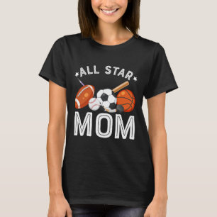 Camiseta Mamá Estrella del Niño Cumpleañero Fútbol de Esque