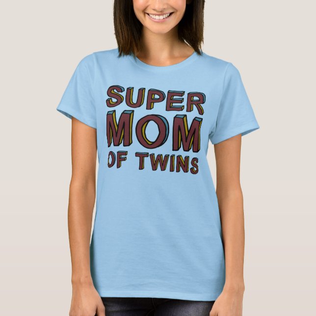 CAMISETA MAMÁ ESTUPENDA DE GEMELOS (Anverso)