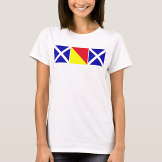 Camiseta Mamá expulsada en banderas náuticas